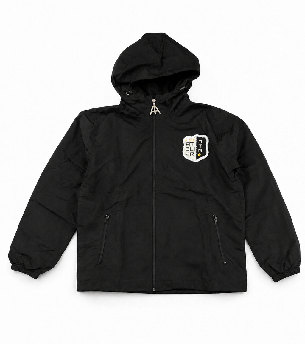 Black Windbreaker Jacket